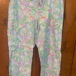 Ralph Lauren Pastel Paisley Pajama Pants in Pink, Green & Light Blue